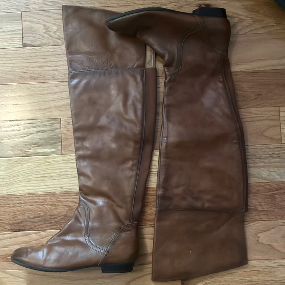 ALDO Cognac brown over the knee flat boot. Size 8.5